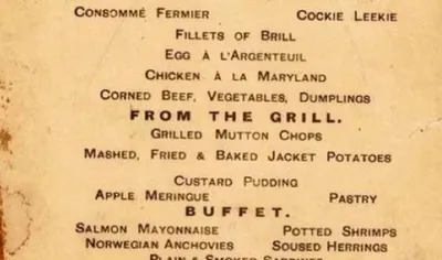 titanic food menu  112 વર્ષ પછી ટાઈટેનિકનું ફૂડ મેનૂ કાર્ડ થયું વાયરલ  ડૂબતા પહેલા સર્વ કરવામાં આવ્યું હતું આ ફૂડ